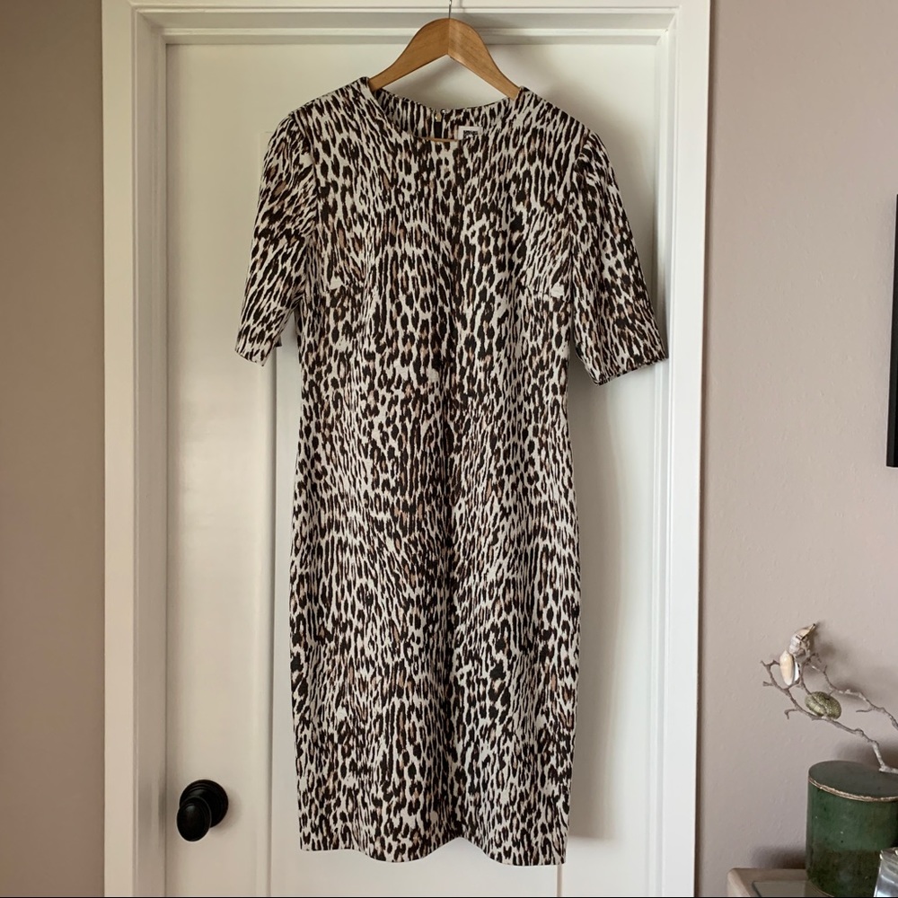 Animal print sheath dress 🐆